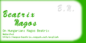 beatrix magos business card